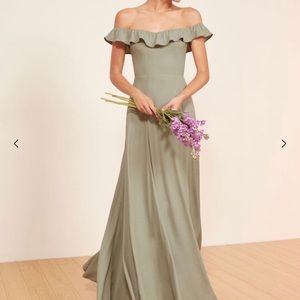 Reformation Verbena Dress - seafoam green Sz 6